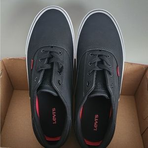 NEW!! Levi's Performance Ethan Men's Black Perf Stacked Sneaker Shoes (SR)